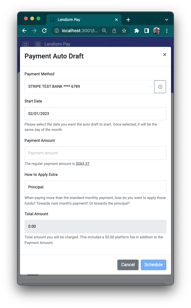 Auto Draft Modal Screenshot